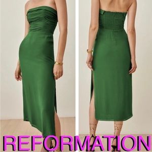 REFORMATION Lore dress green size 6